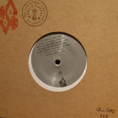 Colin Potter - I Couldn't Agree... - 7" - Sacred Summits - SS003