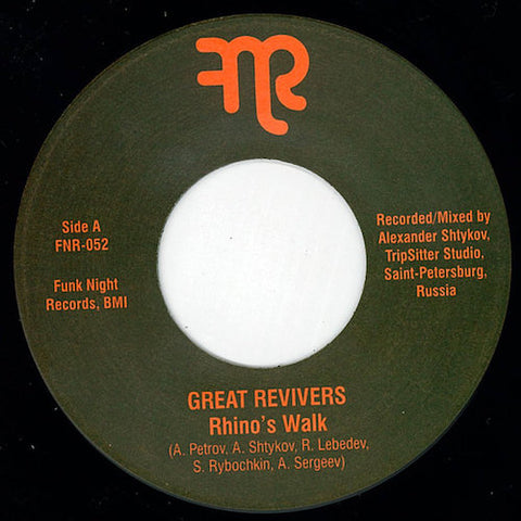 Great Revivers - Rhino's Walk - 7" - Fnr - FNR-052