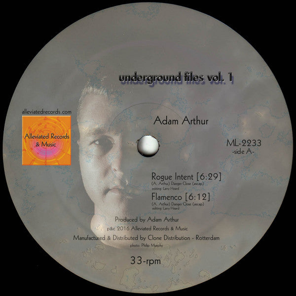 Adam Arthur / Michael Kuntzman - Underground Files Vol 1 - 12" - Alleviated Records - ML 2233