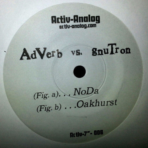 AdVerb vs. gnuTron - 7" - Activ-Analog - activ-006-7