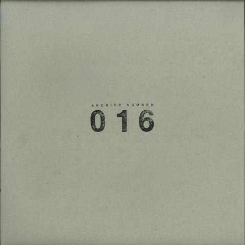 VA - Archive Number 016 - 12" - Sleeparchive - ZZZ 016