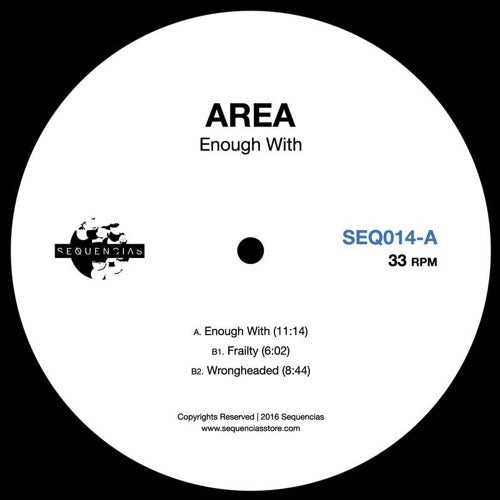 Area ‎– Enough With - 12" - Sequencias ‎– SEQ 014