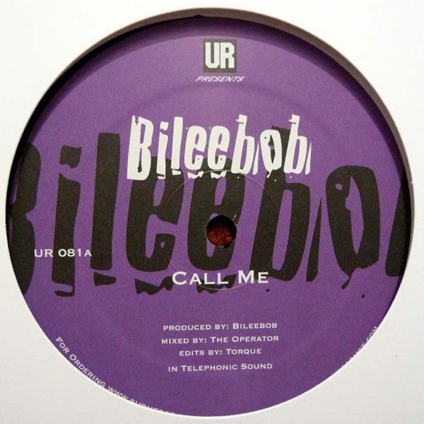 Bileebob - Call Me - 12" - Underground Resistance ‎- UR 081