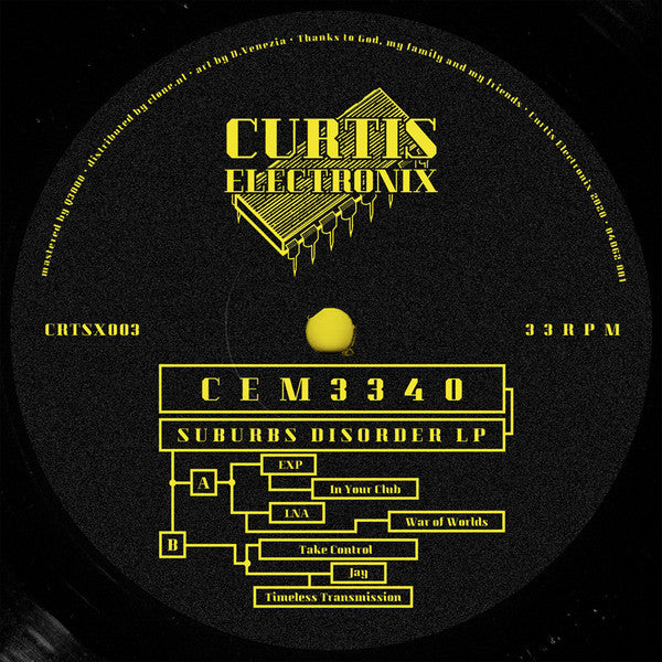 CEM3440 - Suburbs Disorder - LP - Curtis Electronix - CRTSX003
