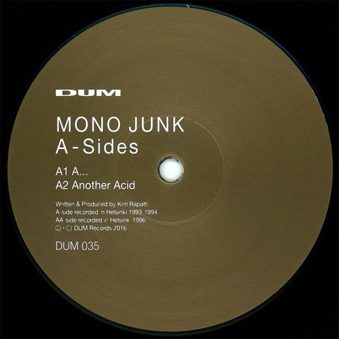 Mono Junk / Kim Rapatti - A-Sides - 12" - Dum Records - DUM 035