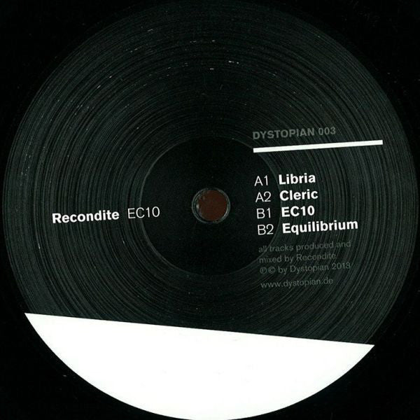 Recondite - EC10 - 12" - Dystopian 003