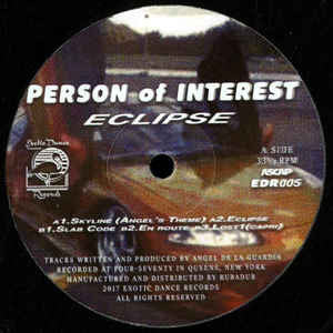 Person of Interest - Eclipse - 12" - Exotic Dance Records - EDR 005
