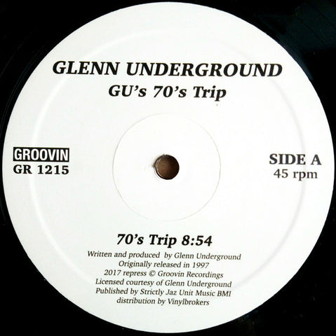 Glenn Underground - GU's 70's Trip - 12" - Groovin Recordings - GR 1215