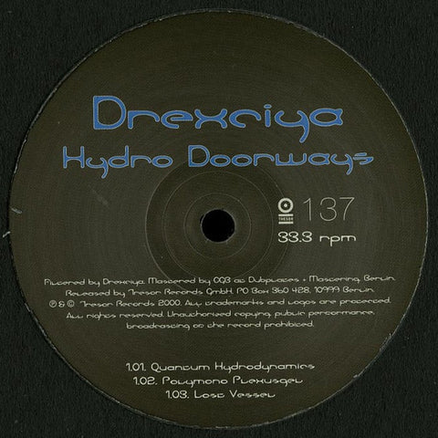 Drexciya - Hydro Doorways - 12" - Tresor 137