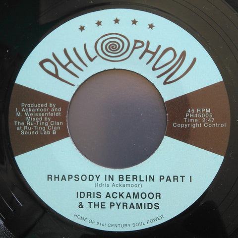 Idris Ackamoor & The Pyramids - Rhapsody in Berlin - 7" - Philophon - PH45005