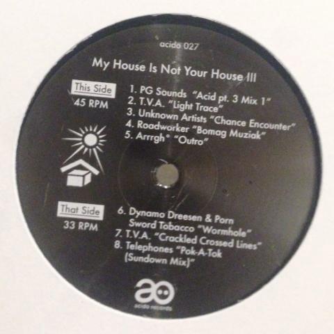VA - My House Is Not Your House III - LP - acido 027