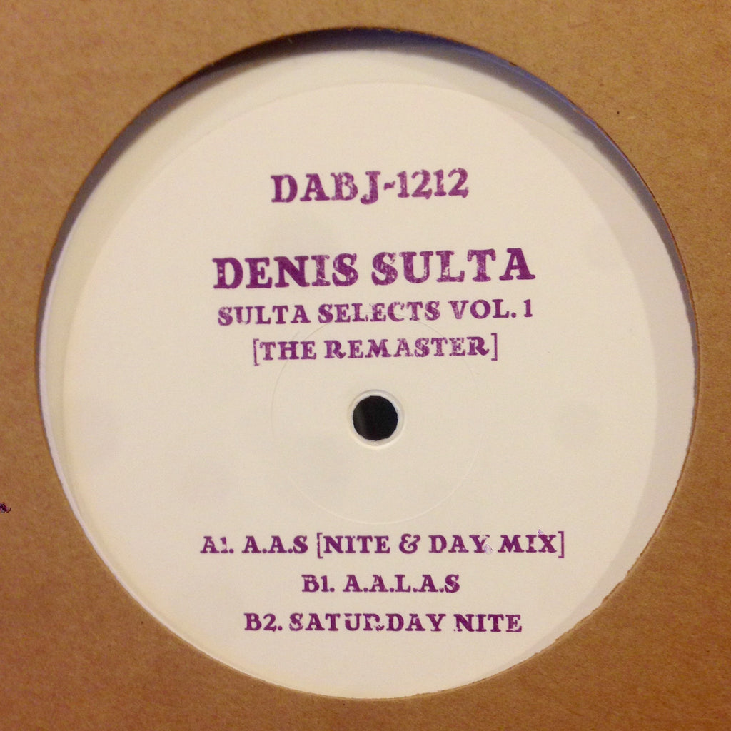 Denis Sulta - Sulta Selects Vol. 1 - 12" - Dixon Avenue Basement Jams - DABJ-1212