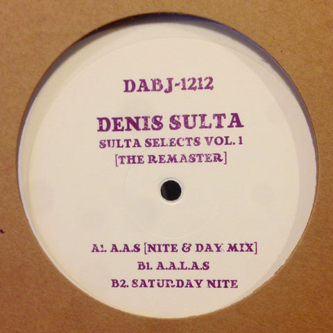 Denis Sulta - Sulta Selects Vol. 1 - 12" - Dixon Avenue Basement Jams - DABJ-1212