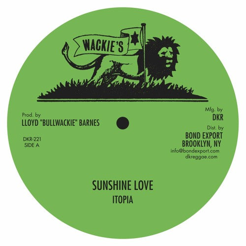 Itopia - Sunshine Love - 12" - Wackie's - DKR-221