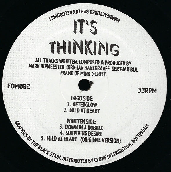 It's Thinking - Afterglow - 12" - Frame Of Mind - FOM002