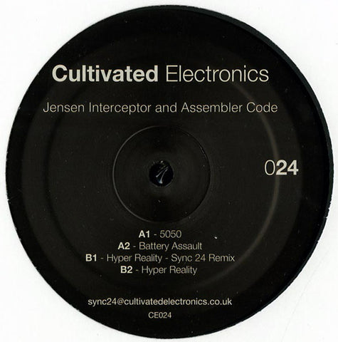 Jensen Interceptor and Assembler Code - Hyper Reality - 12" - Cultivated Electronics - CE024