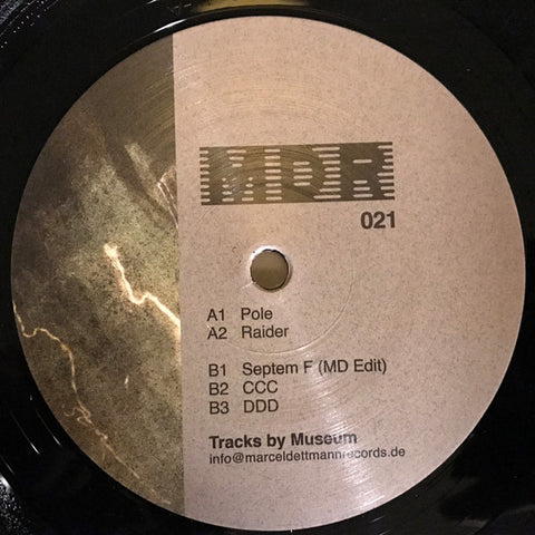 Museum - Pole - 12" - Marcel Dettmann Records - MDR 021