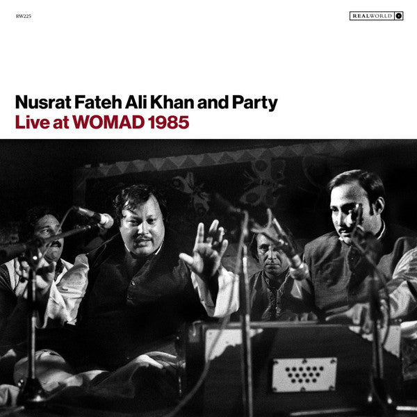 Nusrat Fateh Ali Khan & Party ‎- Live At Womad 1985 - LP - Real World Records ‎- LPRW225