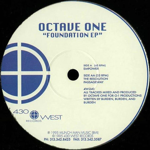 Octave One - Foundation EP - 12" - 430 West - 4W-240