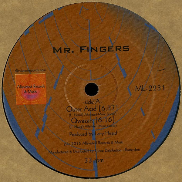 Mr. Fingers - Outer Acid - 12" - Alleviated Records - ML-2231