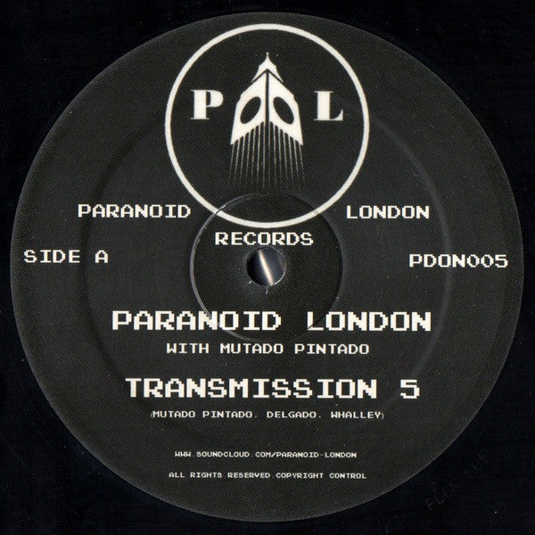 Paranoid London - Transmission 5 - 12" - Paranoid London - PDON005