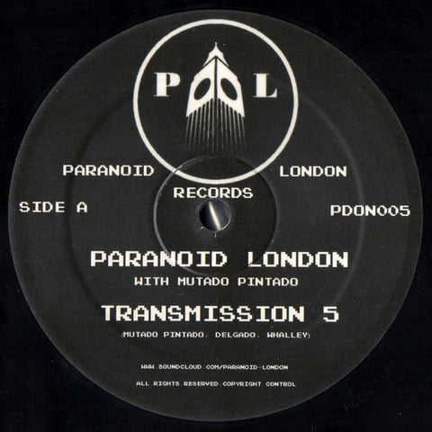 Paranoid London - Transmission 5 - 12" - Paranoid London - PDON005
