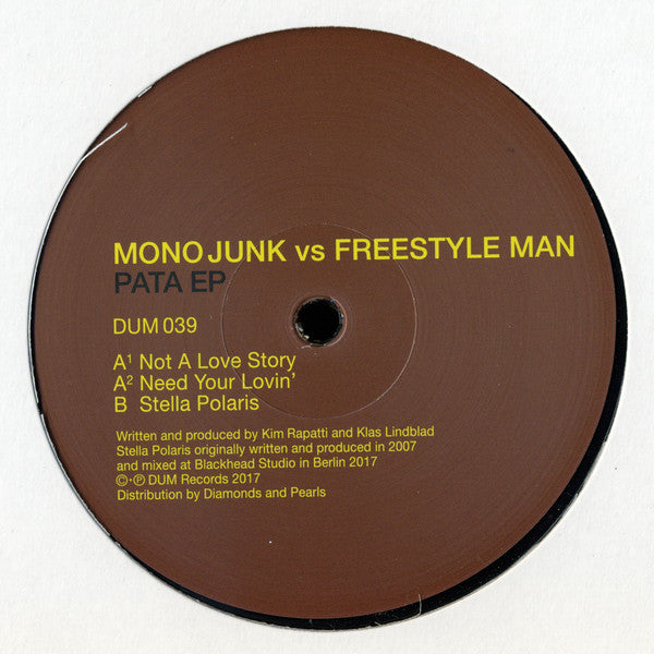 Mono Junk vs Freestyle Man - Pata EP - 12" - Dum Records - DUM 039