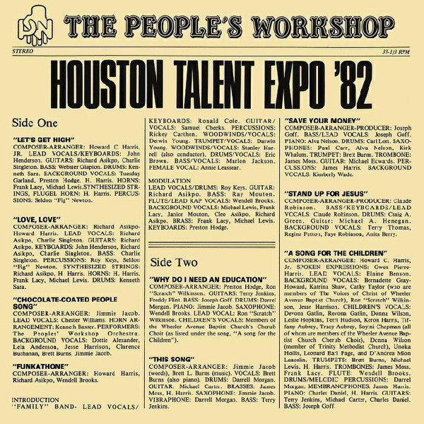 The People's Workshop - Houston Talent Expo - LP - BBE 347ALP