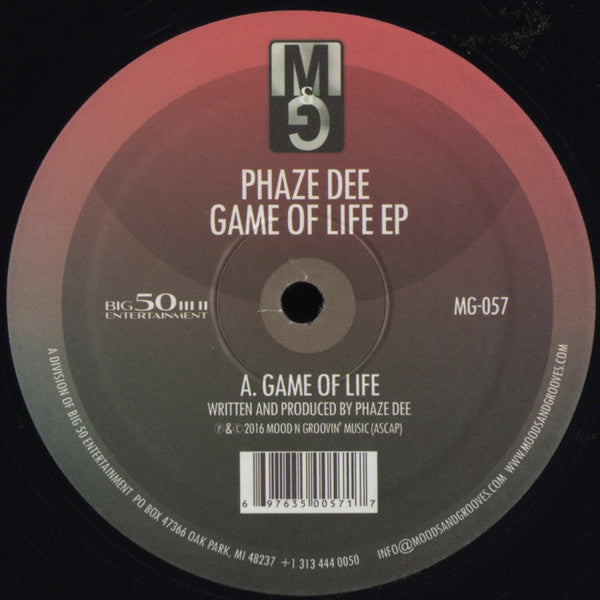 Phaze Dee - Game of Life EP - 12" - Moods & Grooves - MG-057