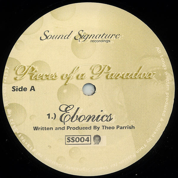 Theo Parrish - Pieces of a Paradox - 12" - Sound Signature - SS004