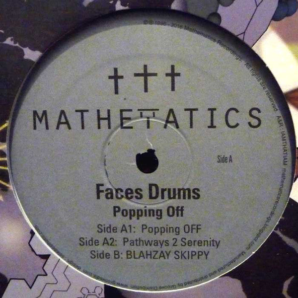 Faces Drums - Popping Off - 12" - Mathematics Recordings - MATH 089