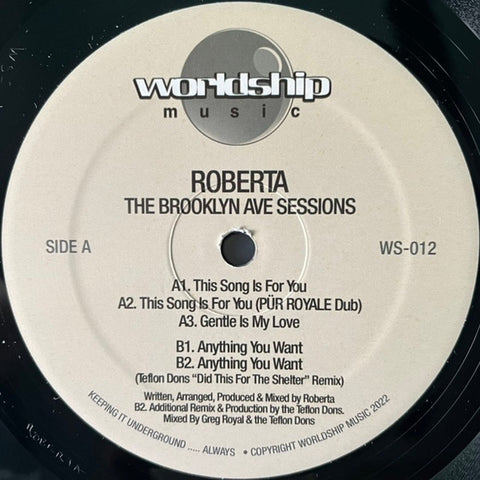 Roberta - The Brooklyn Ave Sessions - 12" - Worldship - WS-012