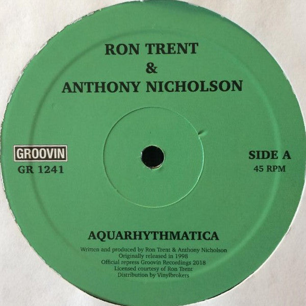 Ron Trent & Anthony Nicholson ‎- Aquarythmatica/City Beat - 12" - Groovin Recordings ‎- GR 1241