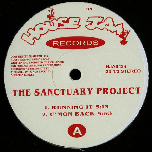 The Sanctuary Project - ‎12" - House Jam Records - HJA9434
