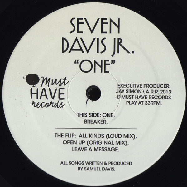 Seven Davis Jr. - One - 12" - Must Have - MHR-002