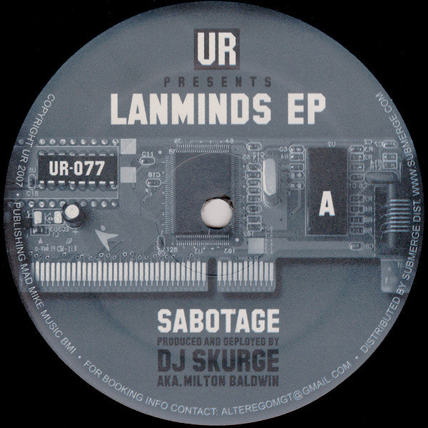 DJ Skurge - Lanminds EP - 12" - Underground Resistance - UR-077