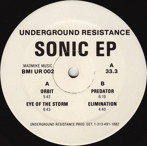 Underground Resistance - Sonic EP - 12" - Underground Resistance - UR 002