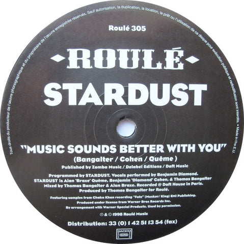 Stardust - Music Sounds Better With You - 12" - Roulé 305