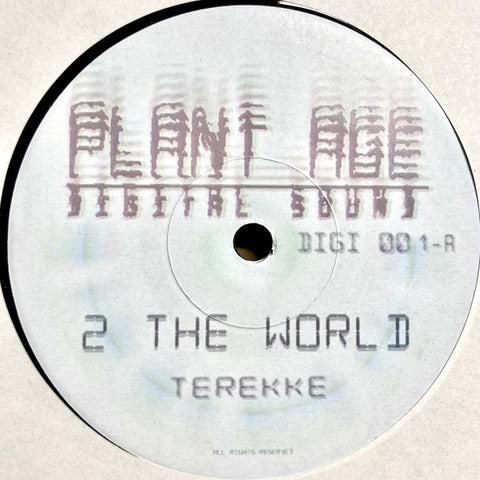 Terekke ‎– 2 The World - 7" - Plant Age Digital Sound ‎– DIGI001