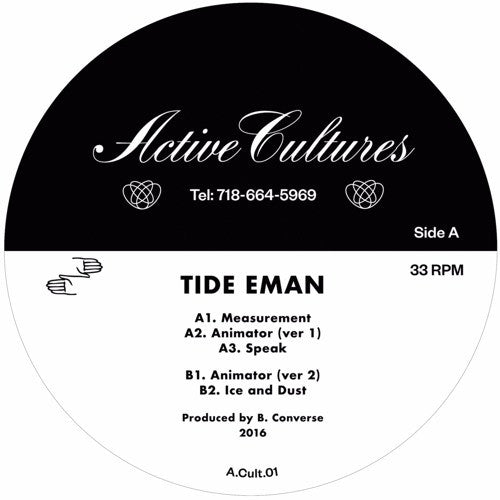 Tide Eman - Animate Objects EP - 12" - Active Cultures - A.Cult.01