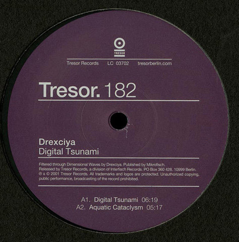 Drexciya - Digital Tsunami - 12" - Tresor 182