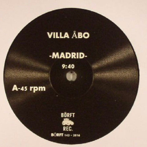 Villa Åbo - Madrid / Water Galaxy - Börft Records - BÖRFT 143