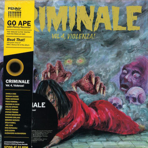 VA - Criminale - Vol. 4, Violenza! - LP + CD - Penny Records - PNY4511LPC