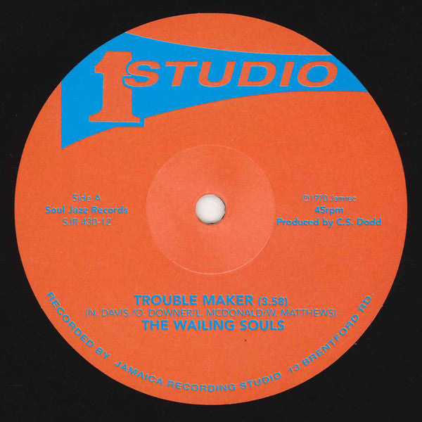 Wailing Souls - Trouble Maker/Run My People - 12" - Soul Jazz Records ‎- SJR 430-12